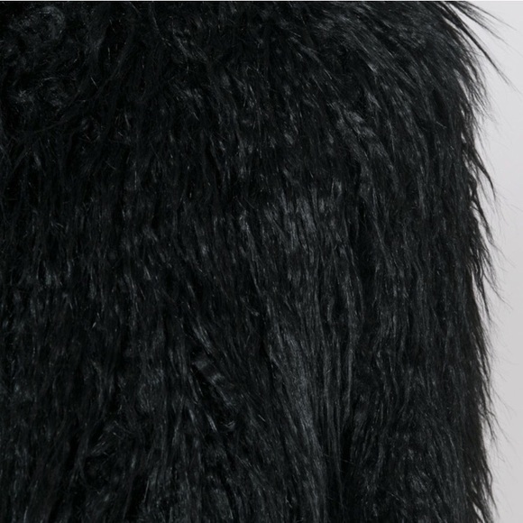 Theory Mongolia Fur Coat Jacket Leather Zip Sleeve - Picture 5 of 5